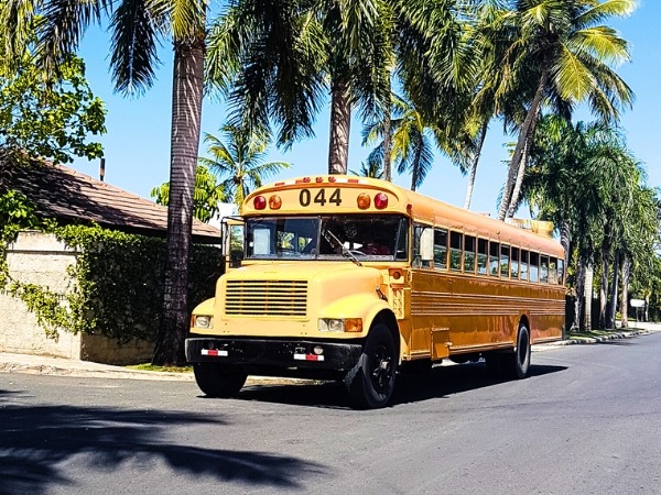 Bus in the Dominican Republic