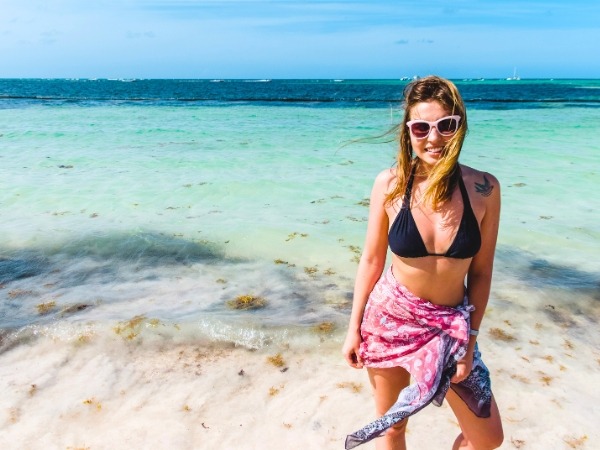 Woman at a Beach in Punta Cana