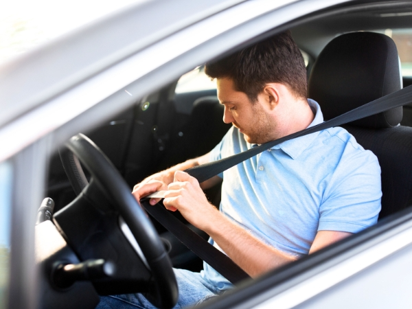 Man Wearing Seatbelt